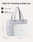Sac fourre-tout matelassé Bagsmart 20L avec compartiment pour ordinateur portable 15,6"