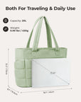 Sac fourre-tout matelassé Bagsmart 20L avec compartiment pour ordinateur portable 15,6"