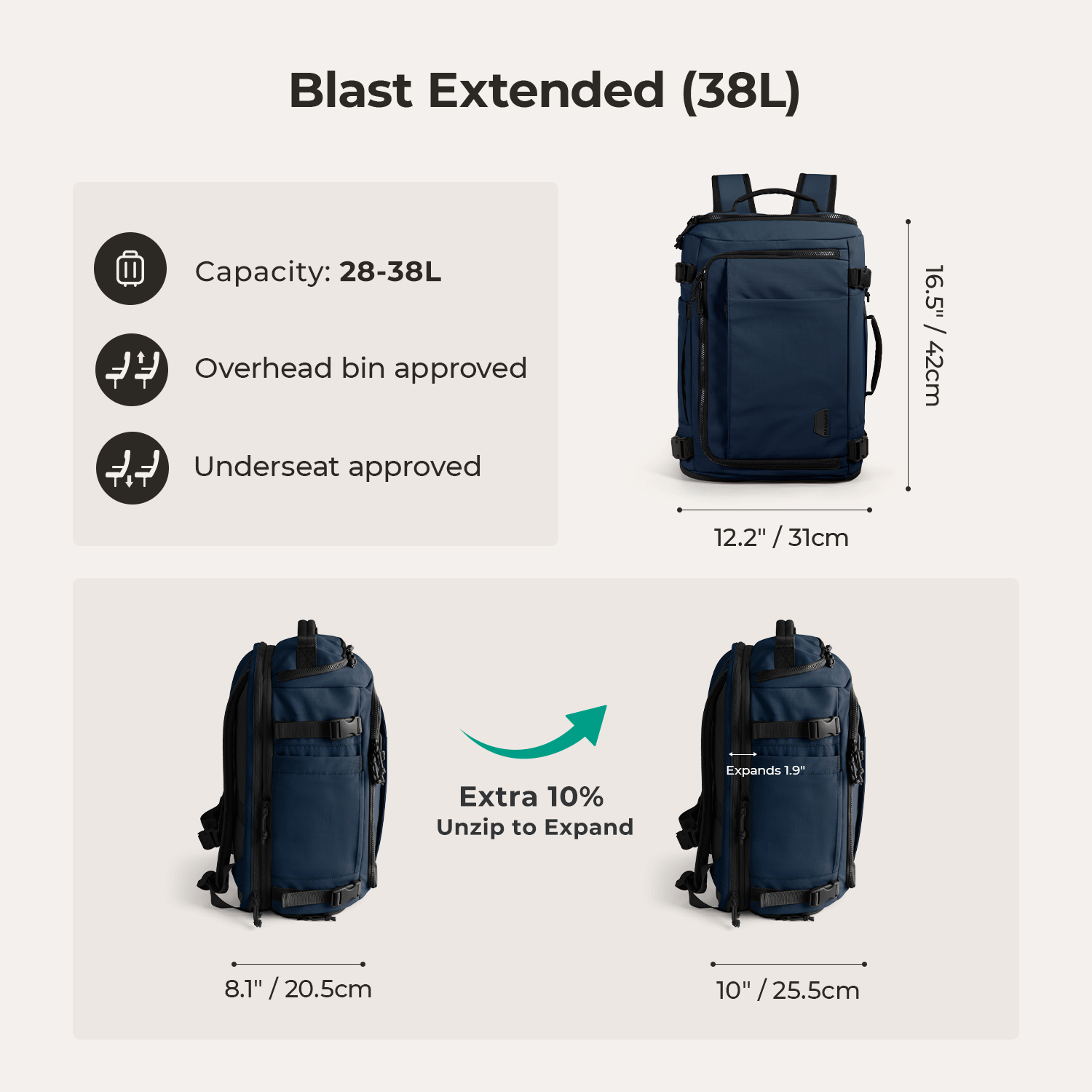 Sac à dos de voyage Blast