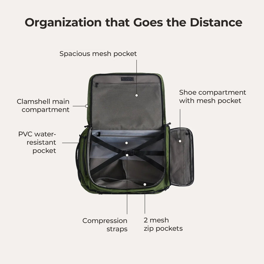 Sac à dos de voyage Paz 43 L